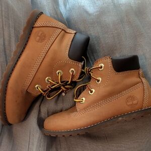 Timberland Kids Leather Lace-Up Boots